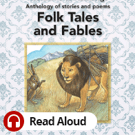 A book cover showing a lion talking to a rabbit
