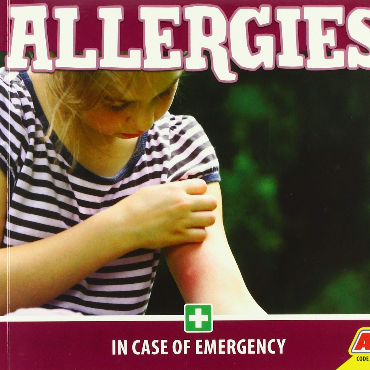 A book cover showing a kid itching their arm