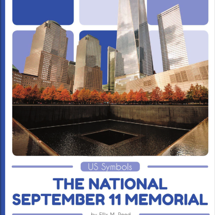 A book cover showing the National September 11 Memorial with the reflecting pools and skyscrapers in the background.