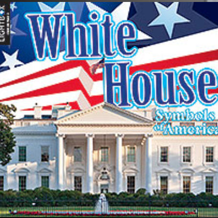 A book cover showing the White House against an American flag background.
