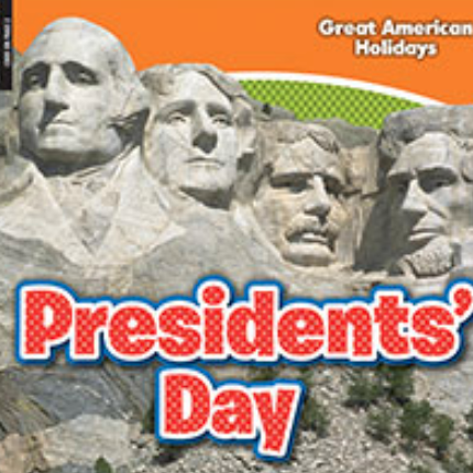 A book cover showing the carved faces of four presidents at Mount Rushmore.