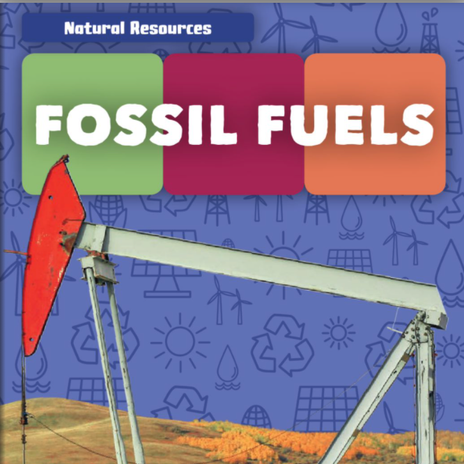 A book cover showing an oil rig in a field.