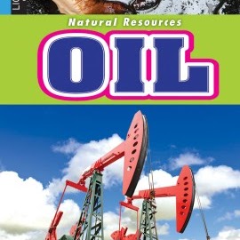 A book cover showing two oil rigs