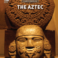 A book cover with a picture of an Aztec statue