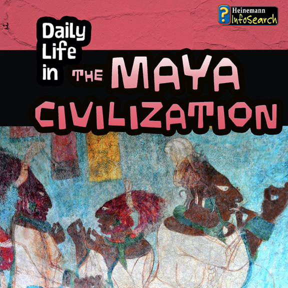 A book cover with a Mayan painting