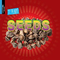 A book cover showing a pile of seeds