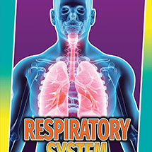 A book cover showing a diagram of lungs inside a person