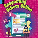 A book cover showing a graphic of a tablet with lots of notifications and two people near it.