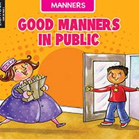 A book cover showing a boy opening a door for a woman holding groceries