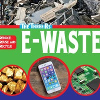 A book cover showing several discarded electronics
