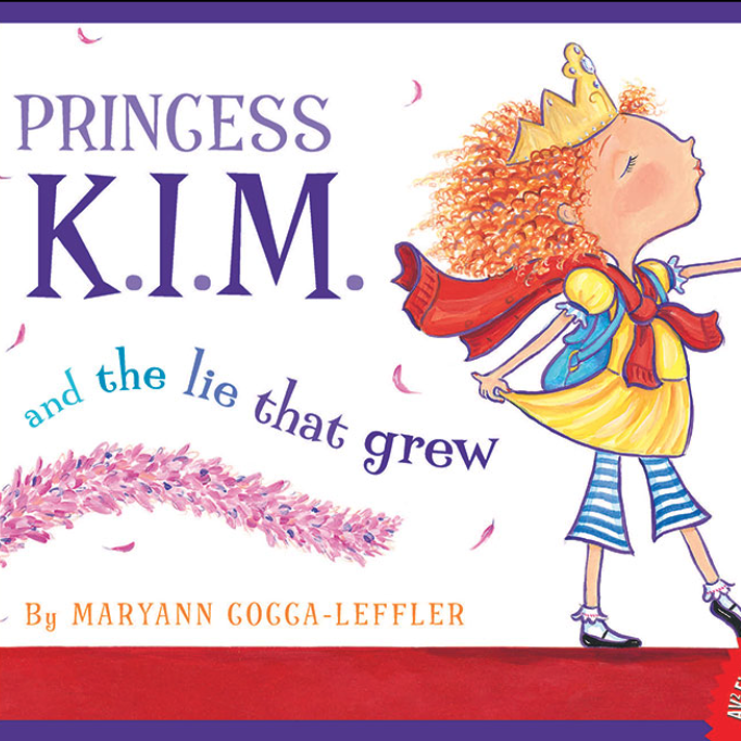 A book cover showing a girl in a princess dress