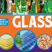 A book cover showing several pieces of glass on buildings and bottles.