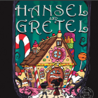 A book cover showing a house made of candy
