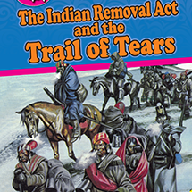 A book cover showing people on horses traveling and looking sad