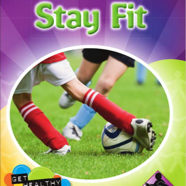 A book cover with a picture of kids playing soccer.