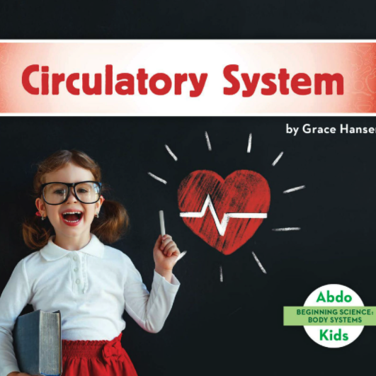 A book cover showing a girl smiling next to a chalkboard with a heart drawn on it