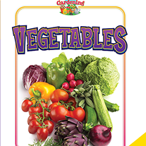 A book cover showing a variety of colorful vegetables.