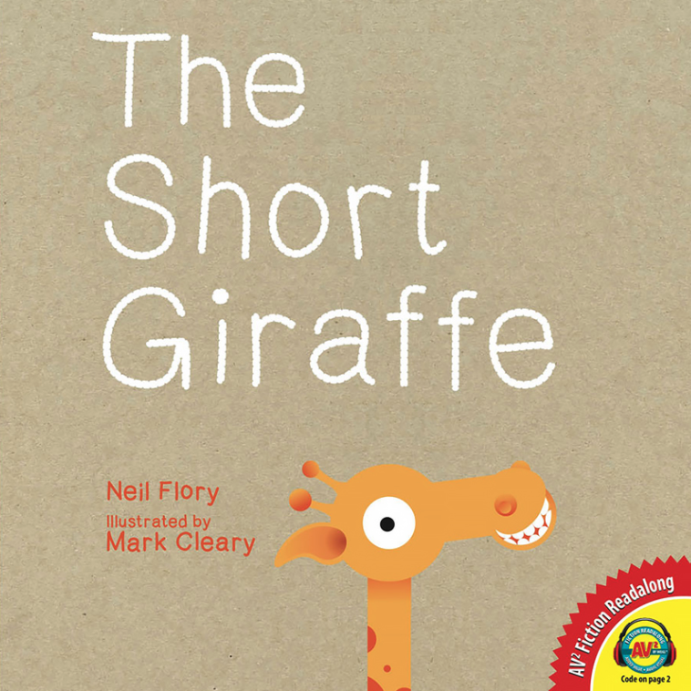 A book cover showing a giraffe peeking up from the bottom of the cover.