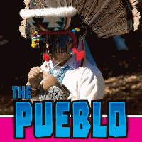 A book cover showing a person in a Pueblo traditional outfit