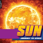 a book cover with a close up image of the sun