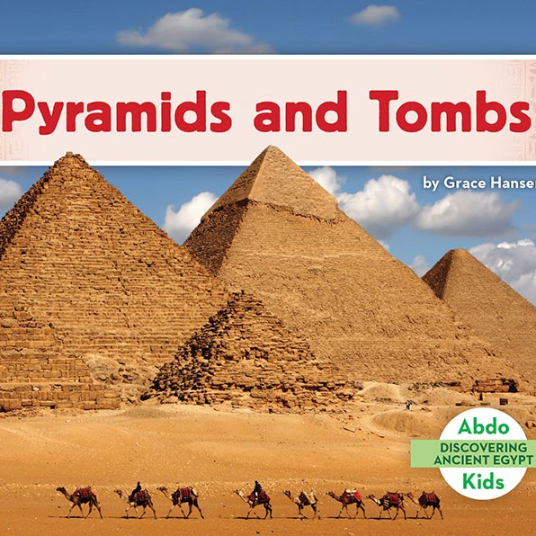 A book cover showing the pyramids of Egypt