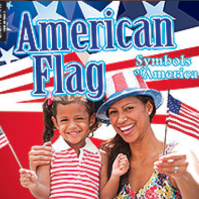A woman and child are waving flags on this book cover