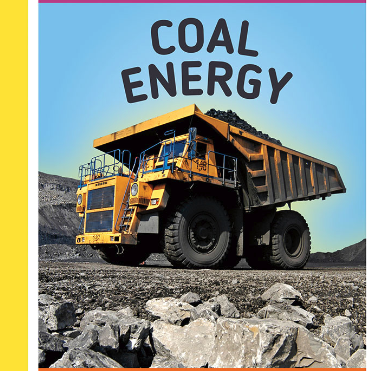 A book cover showing a coal mining truck carrying coal