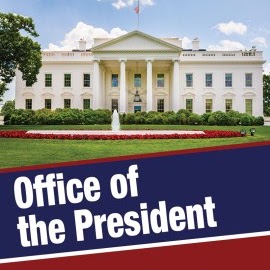 A book cover showing a picture of the White House