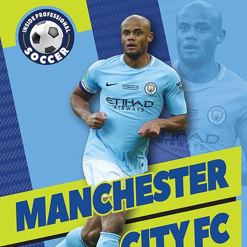 A book cover showing a Manchester soccer player