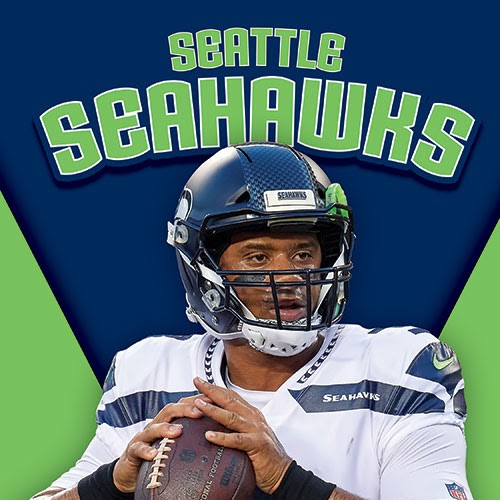 A book cover showing a Seattle football player
