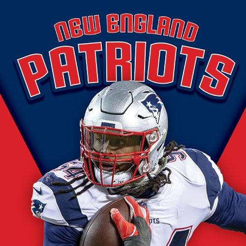 A book cover showing a New England football player