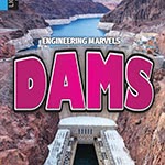 A book cover showing an aerial view of a dam