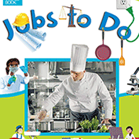 A book cover showing a chef in a restaurant
