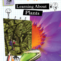 A book cover with pictures of flowers and seeds