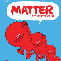 A book cover with a cartoon of a red blob celebrating