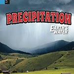 A book cover showing rain on a green field