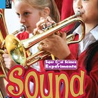 A book cover showing a girl playing a trumpet