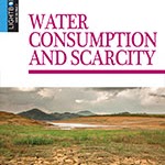 A book cover showing a lake that has lost water over the years