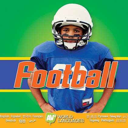 A book cover showing a young football player in uniform