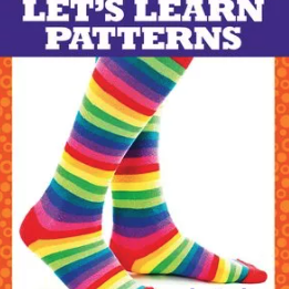 A book cover showing a person with striped colorful socks