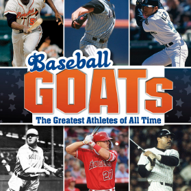 A book cover with six different pictures of famous baseball players