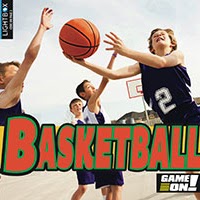A book cover showing young kids playing basketball