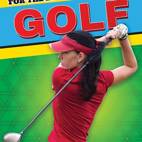 A book cover showing a woman swinging a golf club