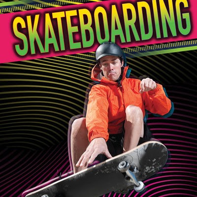 A book cover showing a skateboarder doing a trick