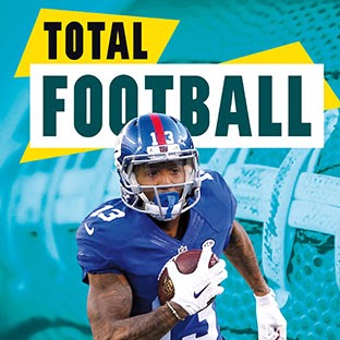 A book cover showing a picture of a football player running