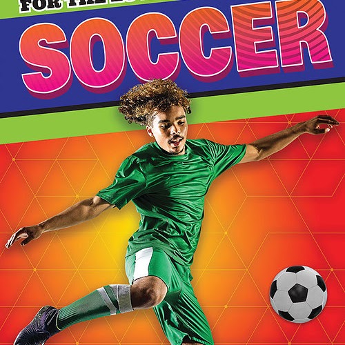 A book cover showing a soccer player about to kick a ball