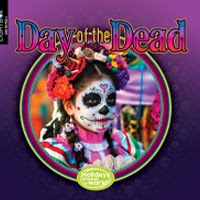 A book cover showing a girl with day of the dead face art