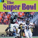 A book cover showing a photo from a Super Bowl game