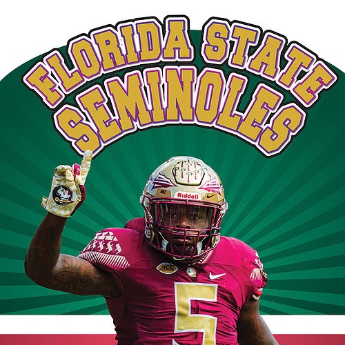 A book cover showing a Florida State football player