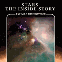 A book cover with a picture of deep space